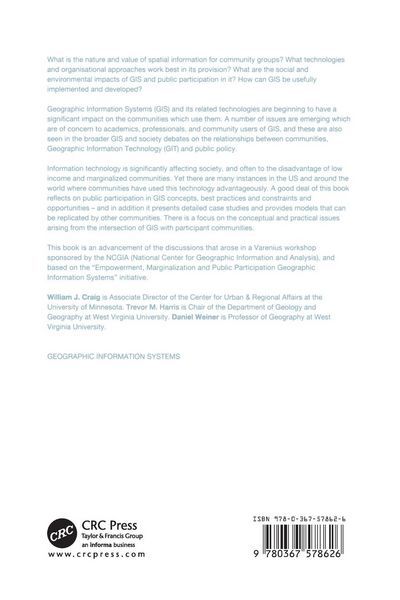 Produktbild: Community Participation and Geographical Information Systems