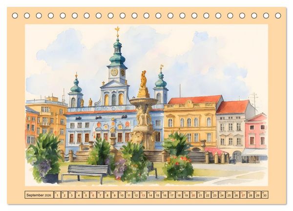Produktbild: Tschechien - Kultur und Natur (Tischkalender 2026 DIN A5 quer), CALVENDO Monatskalender