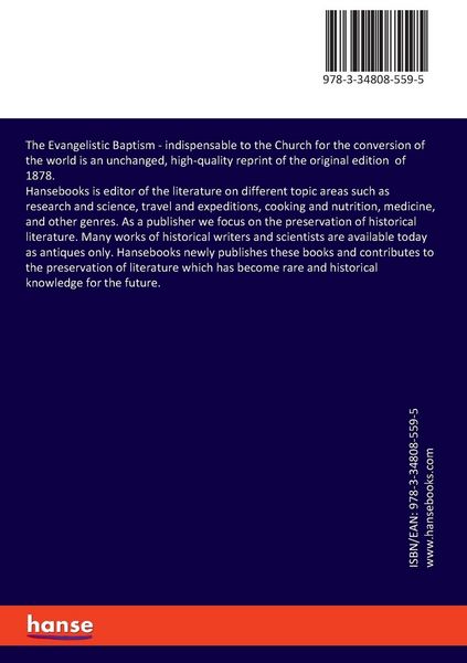 Produktbild: The Evangelistic Baptism