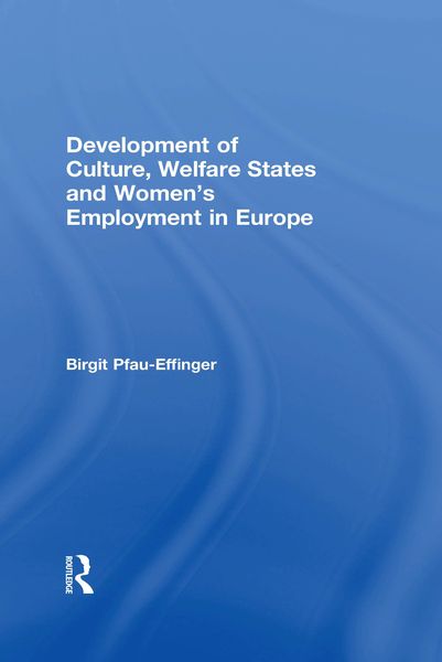 Produktbild: Development of Culture, Welfare States and Women's Employment in Europe