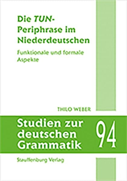 Produktbild: Die TUN-Periphrase im Niederdeutschen