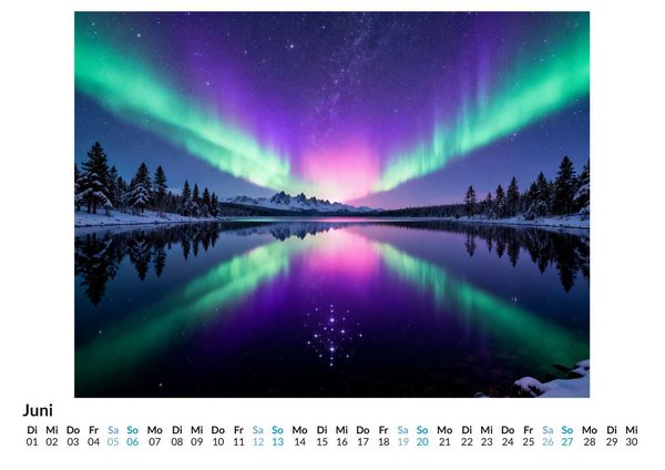 Produktbild: Nordlichter am Polarhimmel