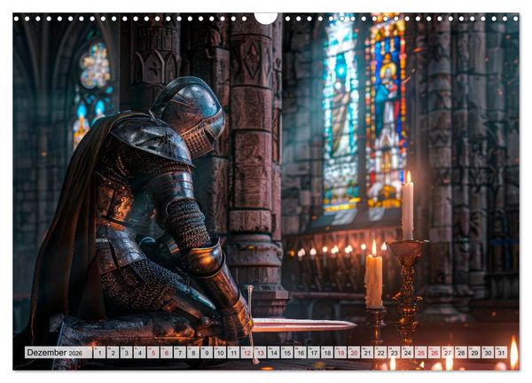 Produktbild: Ritter - Legenden aus Stahl und Ehre (Wandkalender 2026 DIN A3 quer), CALVENDO Monatskalender