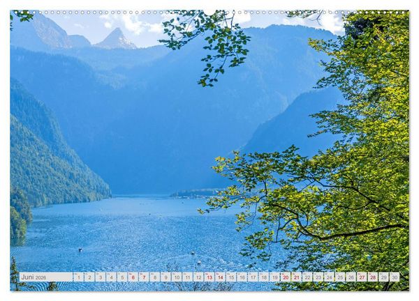 Produktbild: Malerische Seen in Bayern (hochwertiger Premium Wandkalender 2026 DIN A2 quer), Kunstdruck in Hochglanz