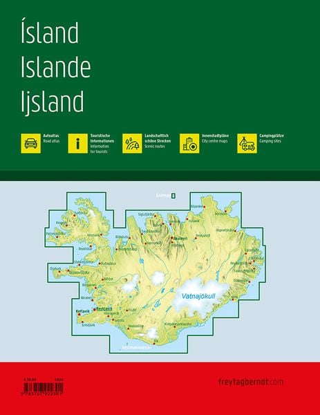 Produktbild: Freytag & berndt Autoatlas Island Reiseatlas mit Spiralbindung 1:150.000
