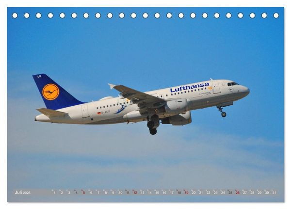 Produktbild: Flugzeuge - Eindrucksvolle Riesen am Himmel (Tischkalender 2026 DIN A5 quer), CALVENDO Monatskalender