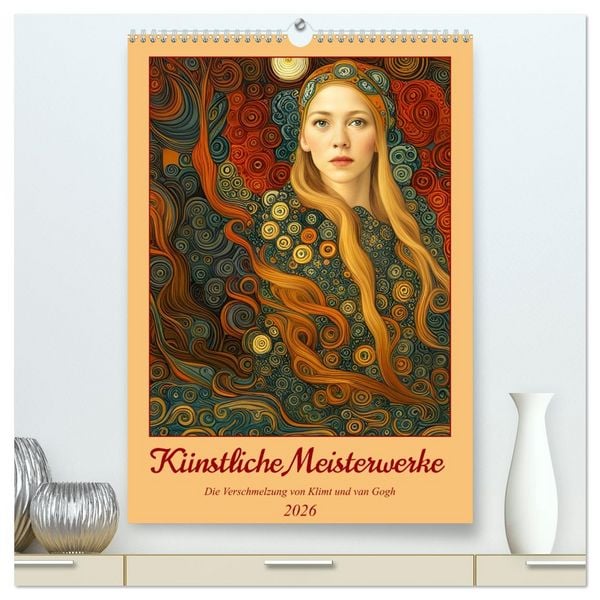 Künstliche Meisterwerke (hochwertiger Premium Wandkalender 2026 DIN A2 hoch), Kunstdruck in Hochglanz