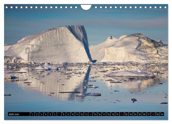 Produktbild: Ilulissat Eisfjord, Gr&ouml;nland. EIS - FORM UND LICHT (Wandkalender 2026 DIN A4 quer), CALVENDO Monatskalender