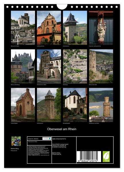 Produktbild: Oberwesel am Rhein (Wandkalender 2026 DIN A4 hoch), CALVENDO Monatskalender