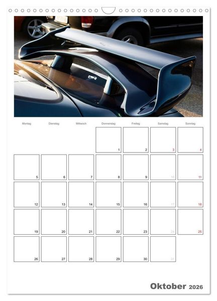 Produktbild: Tuning Power Planer (Wandkalender 2026 DIN A3 hoch), CALVENDO Monatskalender
