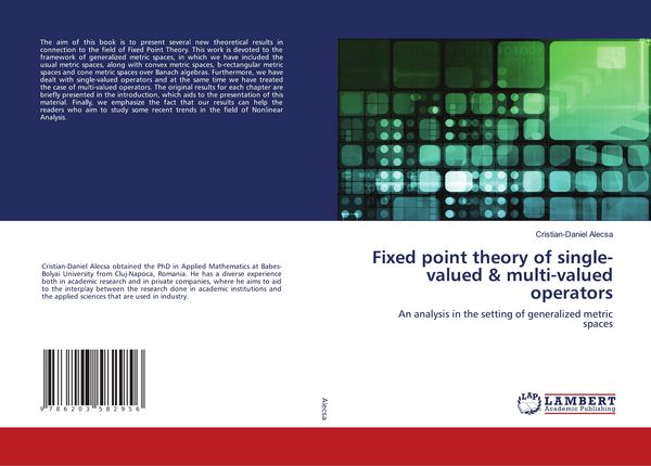 Produktbild: Fixed point theory of single-valued & multi-valued operators