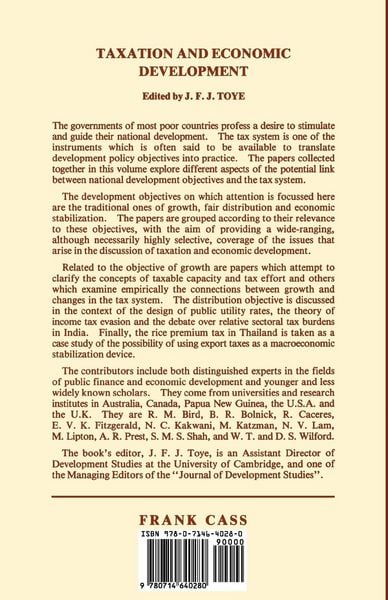 Produktbild: Taxation and Economic Development