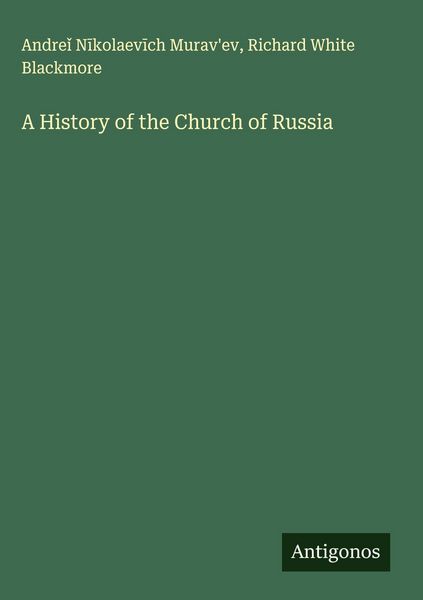 Produktbild: A History of the Church of Russia