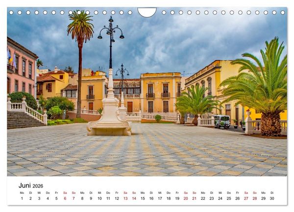 Produktbild: Teneriffas sch&ouml;nste St&auml;dte - La Laguna und La Orotava (Wandkalender 2026 DIN A4 quer), CALVENDO Monatskalender