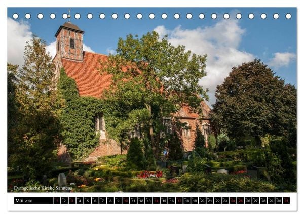 Produktbild: Dorfkirchen auf R&uuml;gen (Tischkalender 2026 DIN A5 quer), CALVENDO Monatskalender