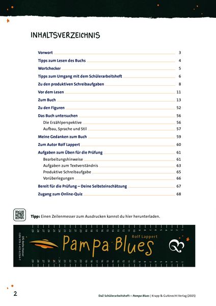 Produktbild: Pampa Blues &ndash; Sch&uuml;lerarbeitsheft f&uuml;r Deutsch als Zweitsprache