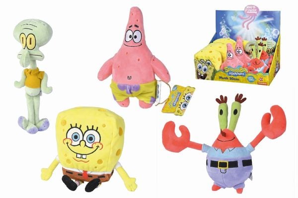 Plüsch Sponge Bob Schwammkopf 20cm 4fach sortiert