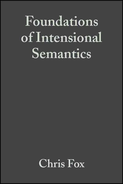 Produktbild: Foundations of Intensional Semantics