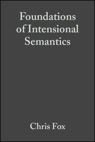 Produktbild: Foundations of Intensional Semantics
