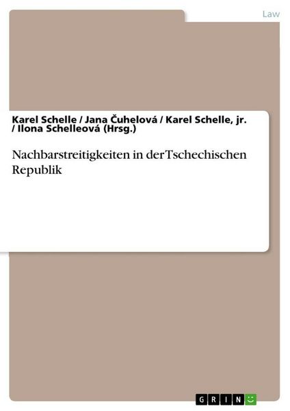 Produktbild: Nachbarstreitigkeiten in der Tschechischen Republik