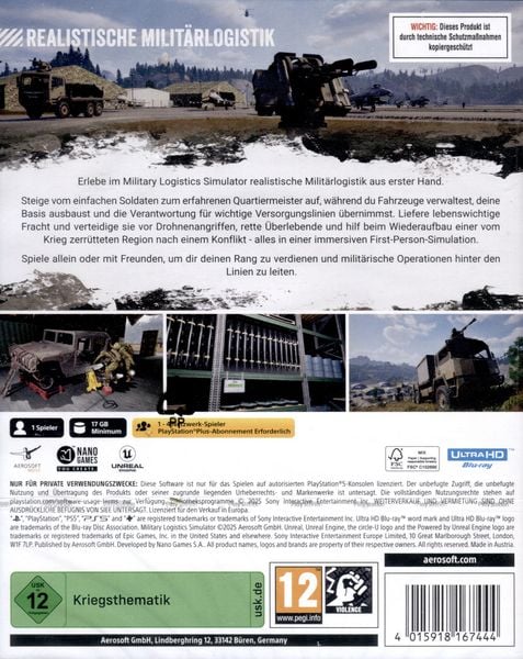Produktbild: Military Logistics Simulator