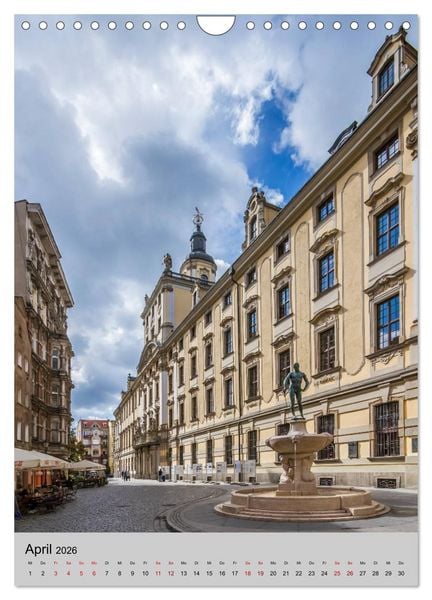 Produktbild: BRESLAU Historisches Stadtherz (Wandkalender 2026 DIN A4 hoch), CALVENDO Monatskalender