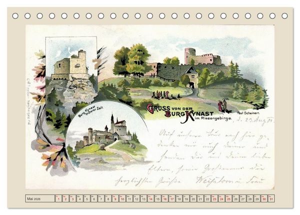 Produktbild: Gru&szlig; von der Schneekoppe (Tischkalender 2026 DIN A5 quer), CALVENDO Monatskalender