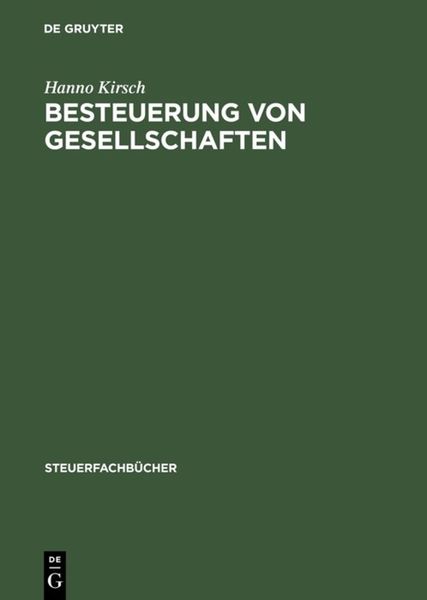 Produktbild: Besteuerung von Gesellschaften