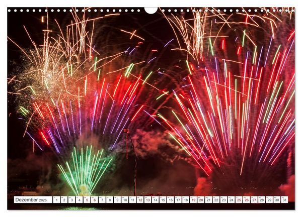 Produktbild: Feuerwerk - Kunstwerke am Himmel (Wandkalender 2026 DIN A3 quer), CALVENDO Monatskalender
