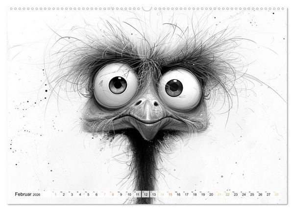 Produktbild: Tierisches Tohuwabohu (hochwertiger Premium Wandkalender 2026 DIN A2 quer), Kunstdruck in Hochglanz
