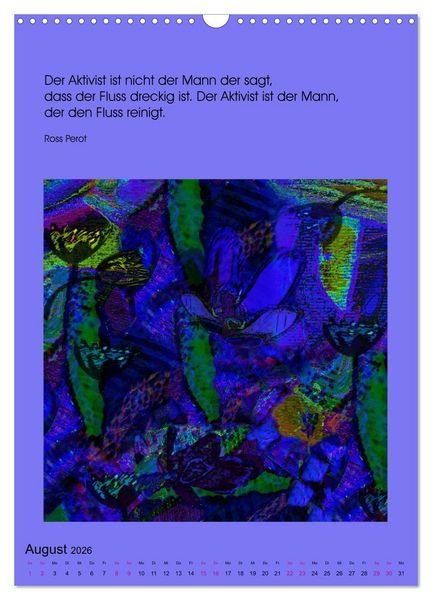 Produktbild: NaturVisionen (Wandkalender 2026 DIN A3 hoch), CALVENDO Monatskalender