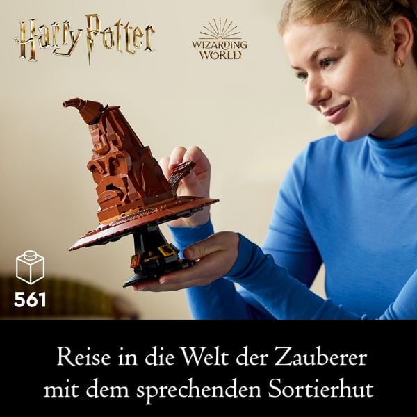 Produktbild: LEGO Harry Potter Der Sprechende Hut von Hogwarts, baubares Modell 76429