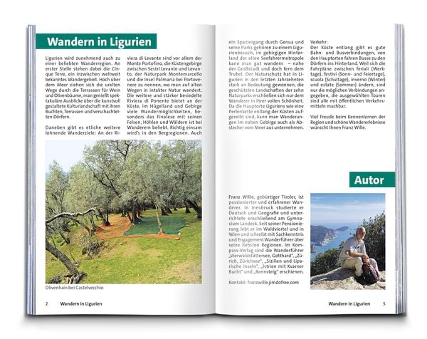 Produktbild: KOMPASS Wanderf&uuml;hrer Ligurien mit Cinque Terre, 50 Touren mit Extra-Tourenkarte