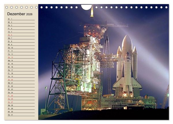 Produktbild: Raumfahrt und Weltall (Wandkalender 2026 DIN A4 quer), CALVENDO Monatskalender