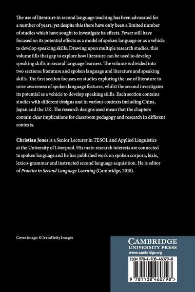 Produktbild: Literature, Spoken Language and Speaking Skills in Second Language Learning