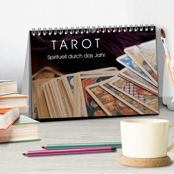 Produktbild: Tarot. Spirituell durch das Jahr (Tischkalender 2026 DIN A5 quer), CALVENDO Monatskalender