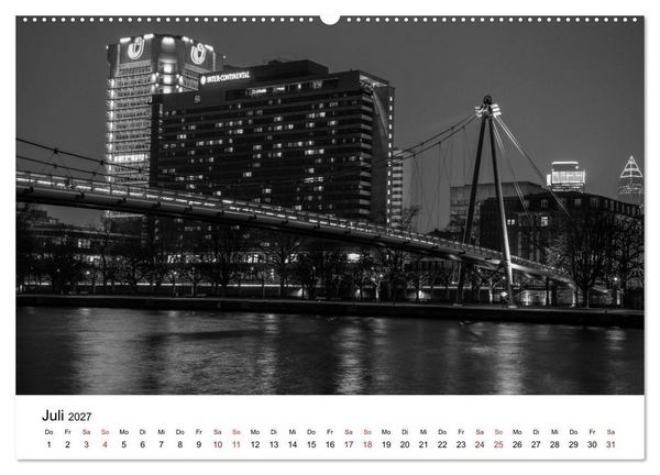 Produktbild: Frankfurt am Main bei Tag und Nacht (Wandkalender 2027 DIN A2 quer), CALVENDO Monatskalender
