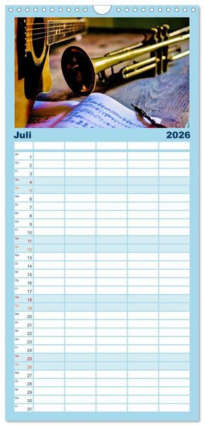 Produktbild: Familienplaner 2026 - Montreux - ein Juwel am Ufer des Genfersees mit 5 Spalten (Wandkalender, 21 x 45 cm) CALVENDO