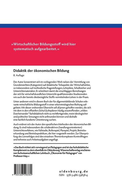Produktbild: Didaktik der &ouml;konomischen Bildung
