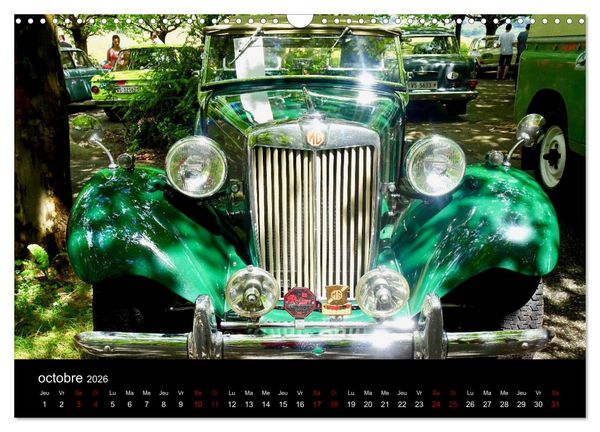 Produktbild: VOITURES VINTAGE (Calendrier mural 2026 DIN A3 vertical), CALVENDO calendrier mensuel