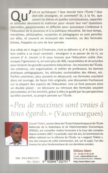 Produktbild: Maximes educatives et politique q