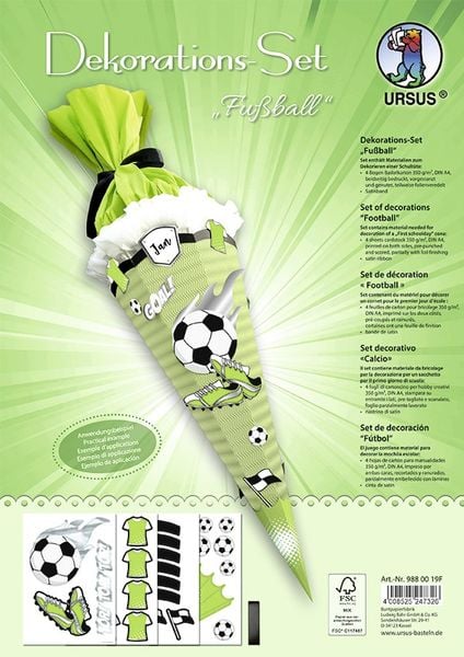 Produktbild: URSUS Dekorations-Set "Fu&szlig;ball"
