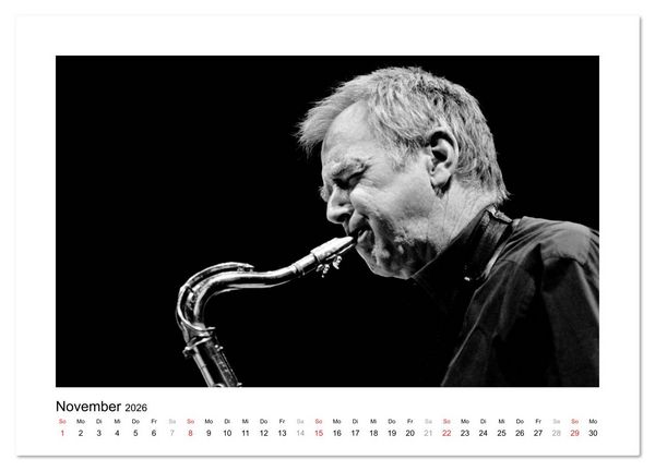 Produktbild: Jazztime (Wandkalender 2026 DIN A3 quer), CALVENDO Monatskalender