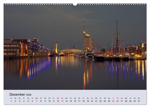 Produktbild: Bremerhaven. Die Seestadt an der Nordseek&uuml;ste (hochwertiger Premium Wandkalender 2026 DIN A2 quer), Kunstdruck in Hochglanz