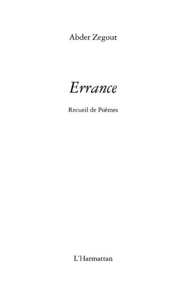 Produktbild: Errance