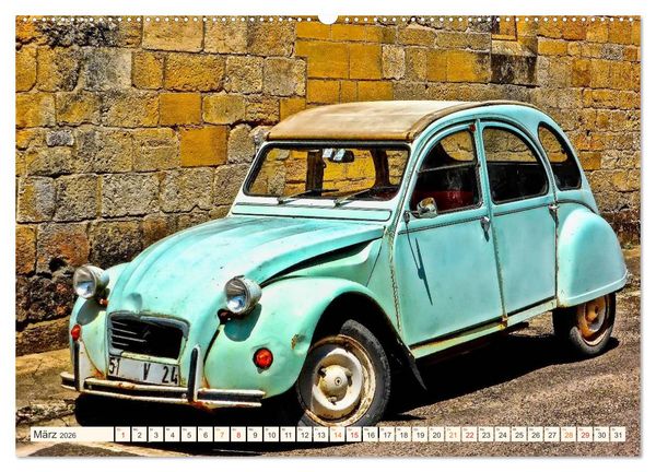 Produktbild: Citro&euml;n 2CV - geliebte Ente (Wandkalender 2026 DIN A2 quer), CALVENDO Monatskalender