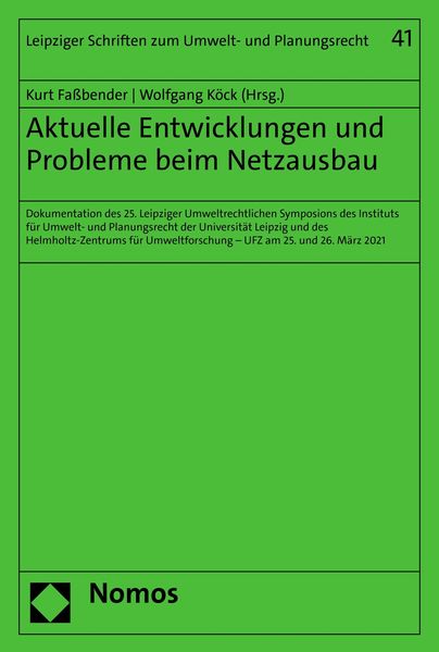 Produktbild: Aktuelle Entwicklungen und Probleme beim Netzausbau