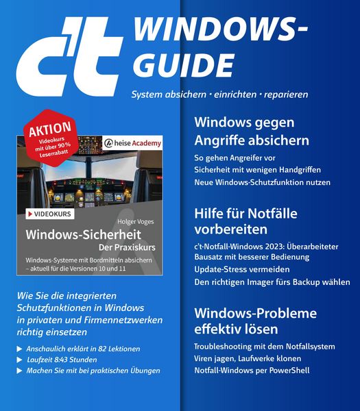 Produktbild: C't Windows-Guide 2023