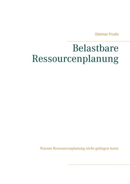 Produktbild: Belastbare Ressourcenplanung