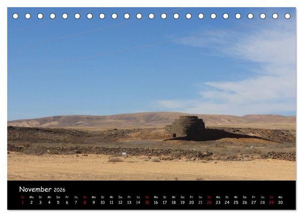 Produktbild: Fuerteventura - karge Sch&ouml;nheit (Tischkalender 2026 DIN A5 quer), CALVENDO Monatskalender